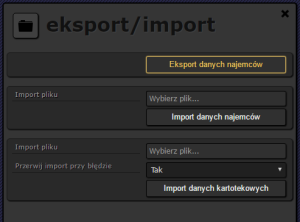 Panel eksportu/importu
